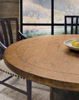 Big Sky - Round Dining Table - Light Brown / Black