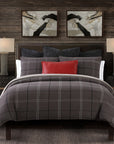 Heath - King Comforter Set Set of 3 - Graphite