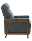 Lewiston B - Push Thru The Arm Recliner - Bluegray