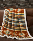 Campfire - Del Sol Campfire Sherpa Throw 6 Per Carton - Multi Color
