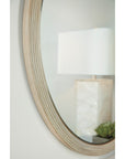 Cascade - Round Mirror - Light Brown