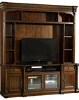 Leesburg - Entertainment Console - Dark Brown