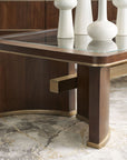 Melange - Contours Cocktail Table - Dark Brown