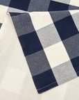 Camille - King Buffalo Check Comforter Set Set of 3 - Navy