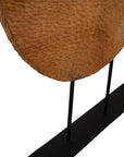 Teak Sculpture Set (Set of 2) - Dark Brown