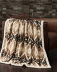 Campfire - Chalet Aztec Campfire Sherpa Throw 6 Per Carton - Multi Color