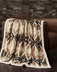 Campfire - Chalet Aztec Campfire Sherpa Throw 6 Per Carton - Multi Color