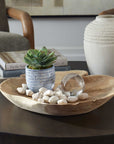 Organic Embrace - Outdoor Teak Bowl - Brown