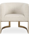 Bellina - Plush Barrel Chair - Gold