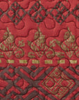 Rushmore - Full/Queen Reversible Quilt Set Set of 3 - Red / Brown