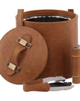 Felix - Ice Bucket & Flask Set - Light Brown