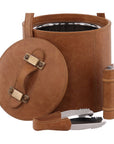 Felix - Ice Bucket & Flask Set - Light Brown