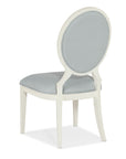 Serenity - Martinique Side Chair Set of 2 - White / Pearl Silver