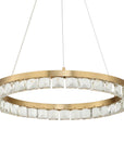 Segovia - Round Crystal LED Chandelier - Gold