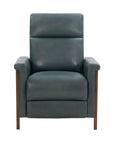 Lewiston B - Push Thru The Arm Recliner - Bluegray