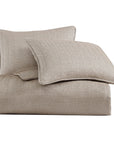 Chenille Herringbone - King Duvet Cover Set Set of 3 - Sand