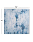 Lake Time Framed Canvas - Blue