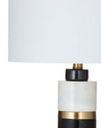 Gregory - Table Lamp - Black / White / Brass
