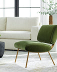 Knoll - Mid-Century Accent Chair - Green