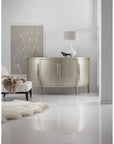 Melange - Amberly Credenza - Pearl Silver