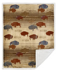 Campfire - Home On The Range Campfire Sherpa Throw 6 Per Carton - Multi Color