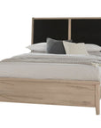 Woodbridge - Upholstered Bed - Light Brown Wood