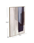 Salone Canvas Art - Beige / Blue