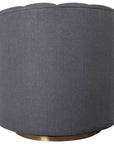 Cuthbert - Modern Swivel Chair - Dark Gray