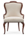 Charleston - Upholstered Arm Chair - Dark Brown