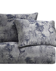 Pastoral Jacquard - King Comforter Set Set of 3 - Silver