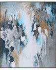 Stormy Seas - Seas Hand Painted Canvas - Blue