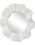 Wave Length - Round Mirror - White
