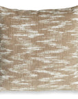 Mountains - Outdoor Sand Toned Pillow - Brown / White