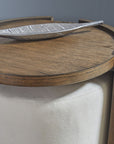 Lyra - End Table - Dark Brown / White