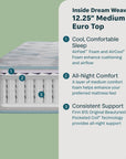 Peaceful Morning - 12.25" Medium Euro Top Mattress