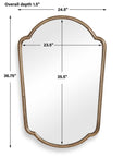 Naomi - Mirror - Antique Brass