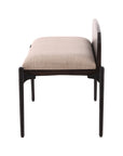Estelle - Bench - Dark Brown / Beige
