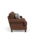 Moxy - Fabric Sofa, T-Shaped Seat Cushion, Curved Sock Arms