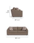 Chevy - Leather Sofa - Brown