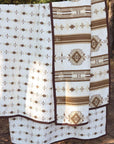 Dakota - Full/Queen Reversible Quilt Set Set of 3 - Tan
