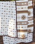 Dakota - King Reversible Quilt Set (Set of 3) - Tan