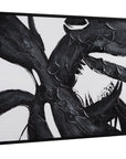 Shadows Fall Framed Canvas - Black / White