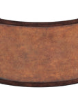 Charleston - Kidney Writing Desk - Dark Brown