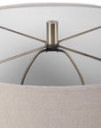 Prospect - Striped Accent Lamp - Light Brown