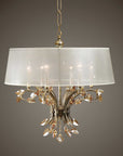 Alenya - 6 Light Shade Chandelier - Gold