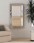 Beaded - Wall Mirror 48" - Silver