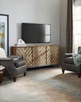 Commerce And Market - 69" Serramonte Entertainment/Accent Console - Light Brown