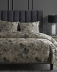 Pastoral Jacquard - Queen Comforter Set Set of 3 - Champagne