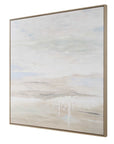 Gravity - Abstract Landscape Art - Black / Blue / Bronze / Gray / White / Woodtone