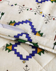 Wild Horses - Full/Queen Reversible Quilt Set Set of 3 - Multi Color